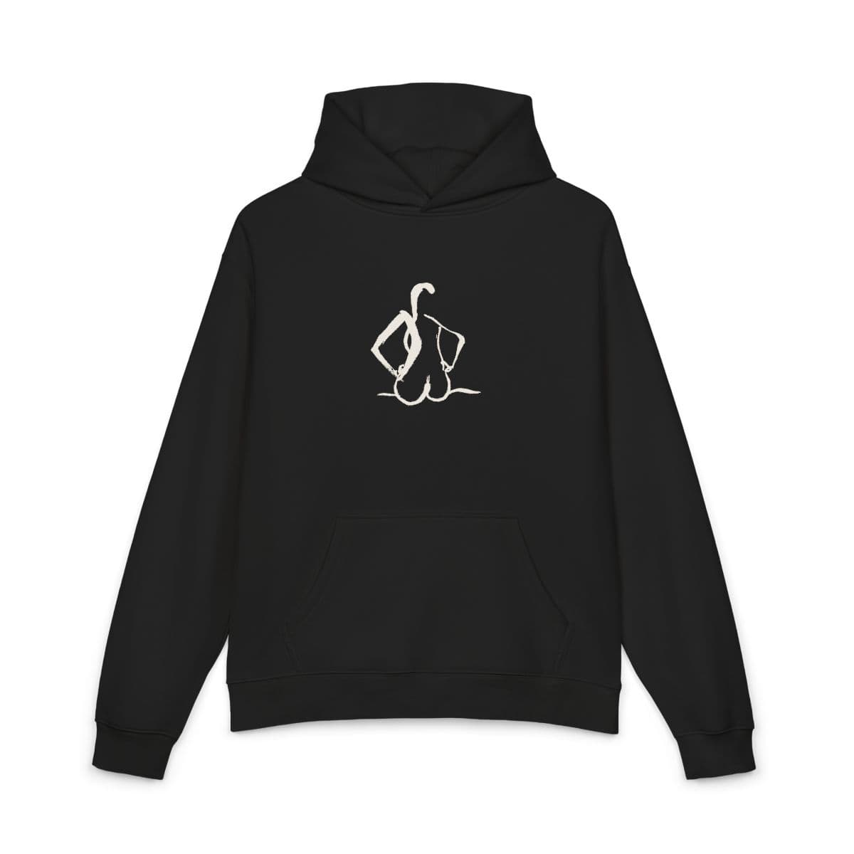 Hands on Hips — Relaxed Hoodie — supplier mockup