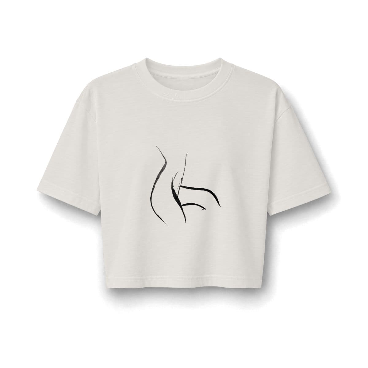 The Curve — Cropped Tee — supplier mockup