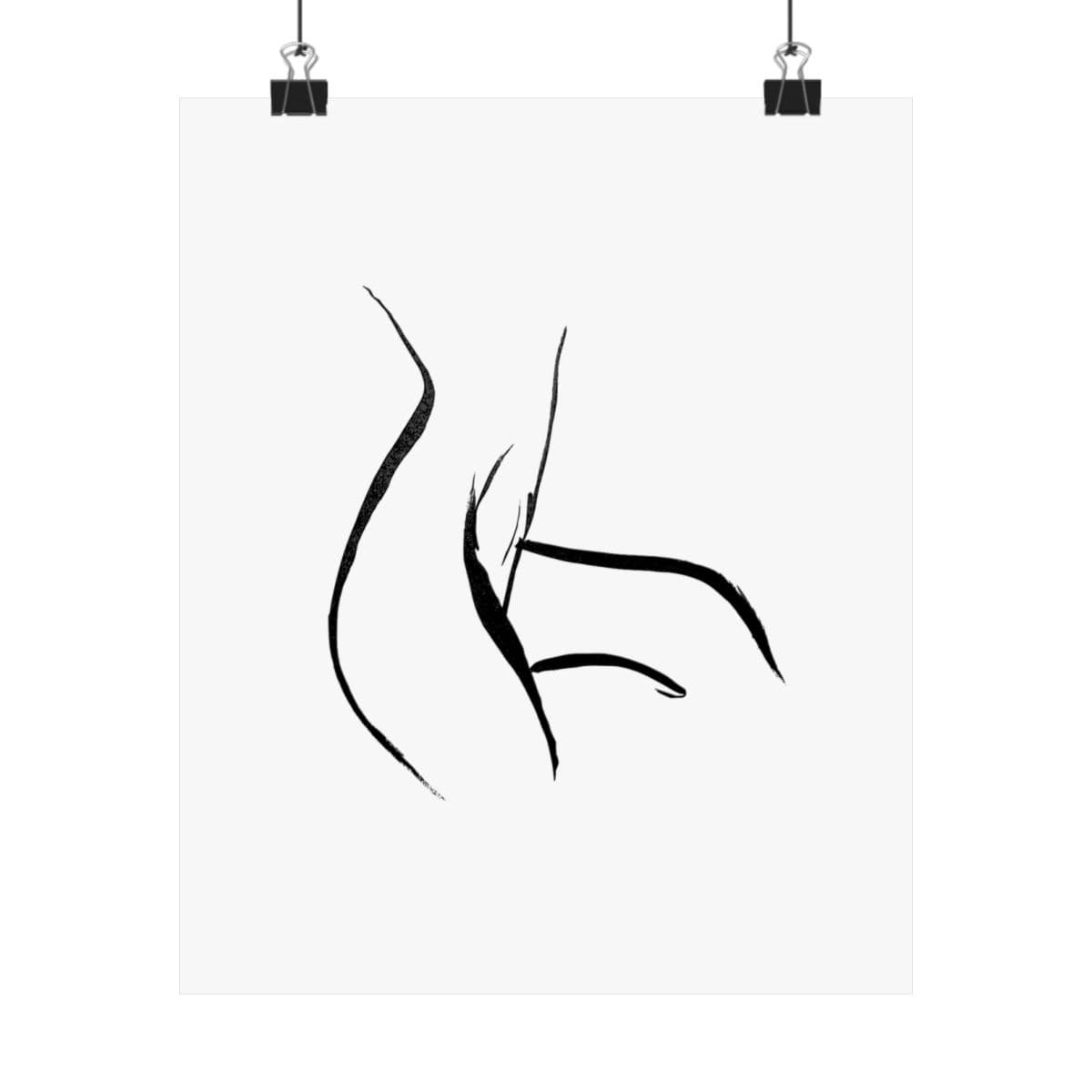 The Curve — Matte Print — supplier mockup