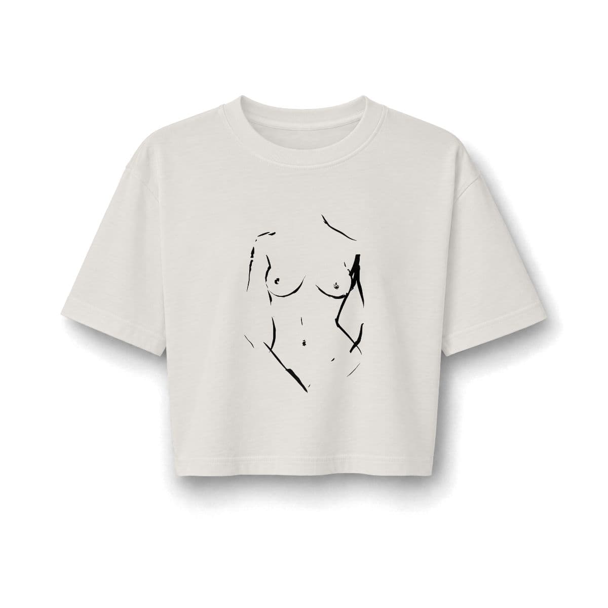 Bare Form — Cropped Tee — supplier mockup