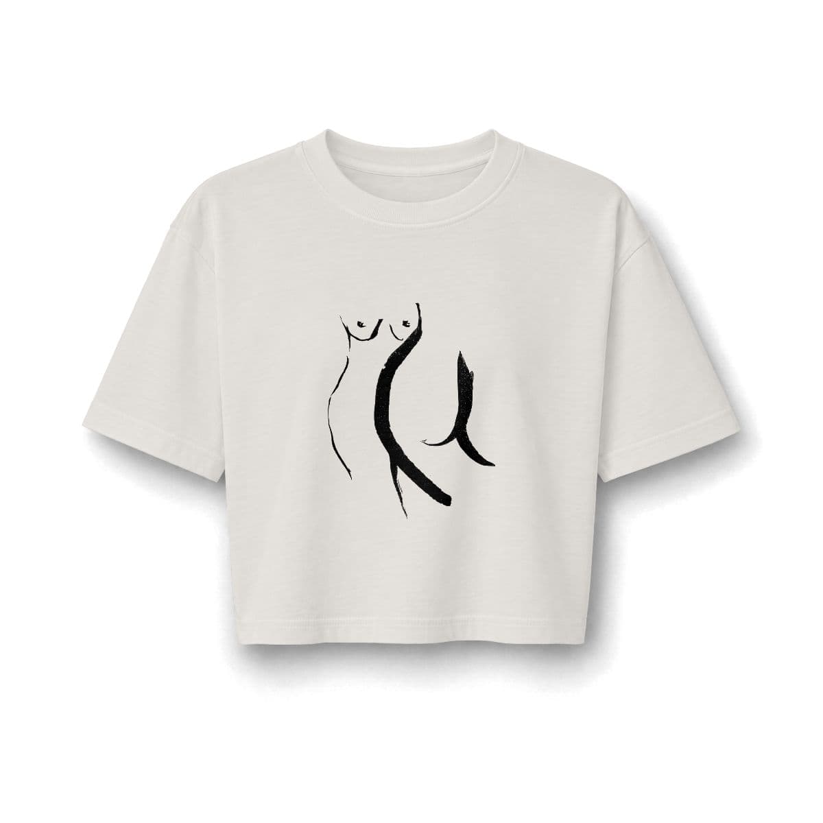 Front and Back — Cropped Tee — supplier mockup
