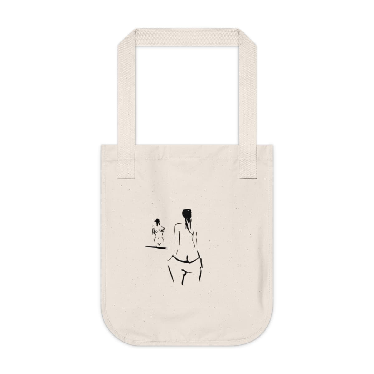 On Reflection — Canvas Tote — Natural supplier mockup, view 1